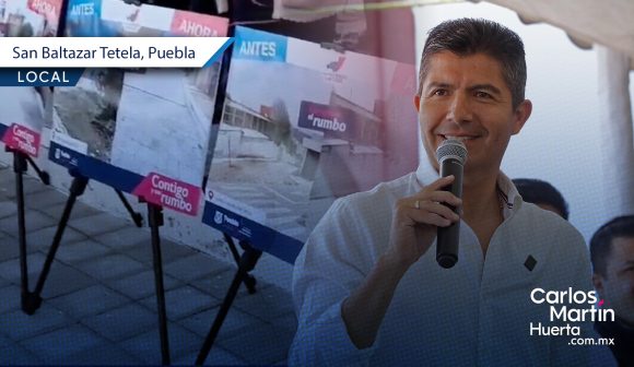 Inaugura Eduardo Rivera tres nuevas calles en San Baltazar Tetela