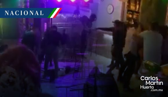 Captan pelea campal en bar de Tlaxcala; aquí las imágenes