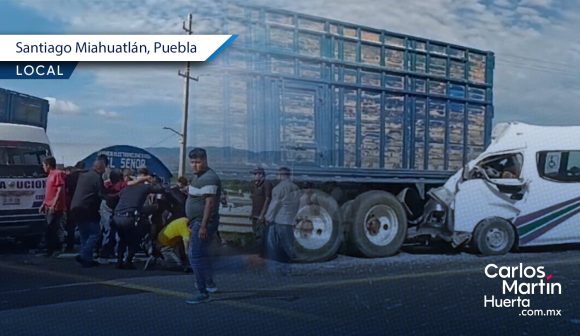 Choque deja 5 muertos y 10 lesionados en Santiago Miahuatlán