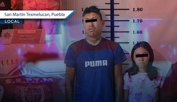 Detienen a pareja con armas de fuego en San Martín Texmelucan