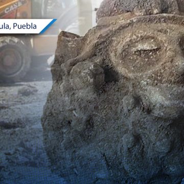 Encuentran piezas prehispánicas en obras en San Andrés Cholula