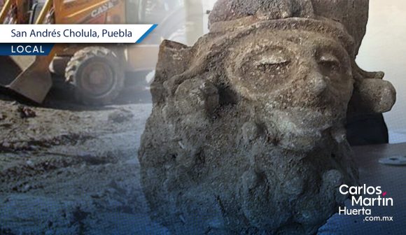 Encuentran piezas prehispánicas en obras en San Andrés Cholula
