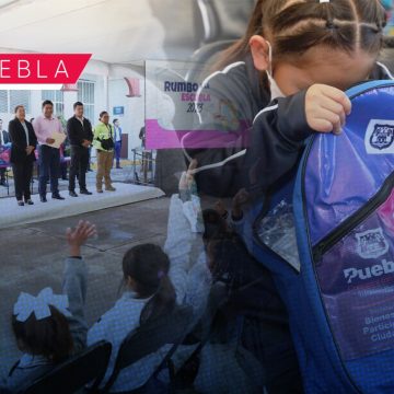 Entregan 10 mil kits de útiles escolares en juntas auxiliares de Puebla