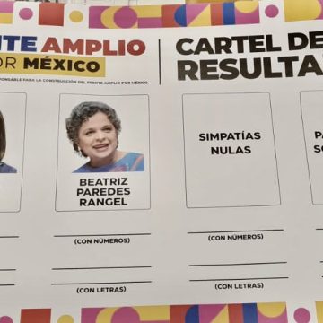 Dan a conocer boleta del Frente Amplio por México