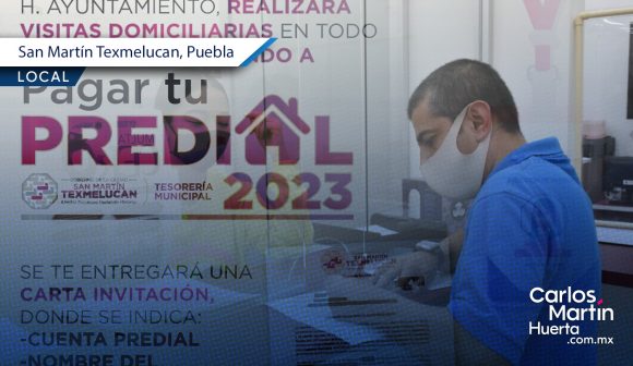Fomentan el pago del impuesto predial en Texmelucan; harán visitas domiciliarias
