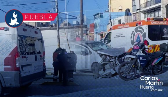 Fuerte accidente en la 4 Poniente y 27 Norte deja cuatro heridos; dos eran menores