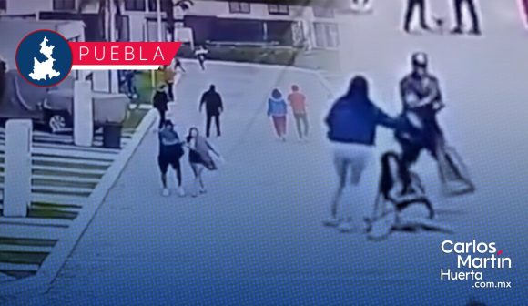 Hombre golpea brutalmente a su pareja en fraccionamiento de Cuautlancingo