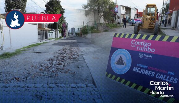 Inician trabajos en calles de Granjas Puebla; inversión 8.5 mdp