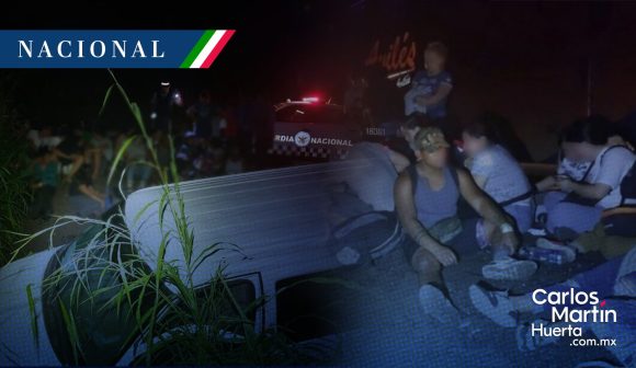 Detectan a 27 migrantes hacinados dentro de camioneta en Veracruz