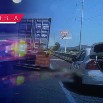 Muere hombre tras ser atropellado en la autopista México-Puebla