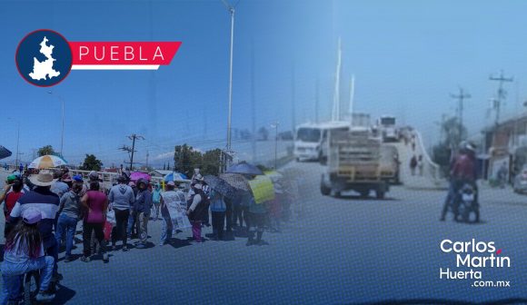 Por falta de agua y obras, pobladores de La Resurrección bloquean vialidad