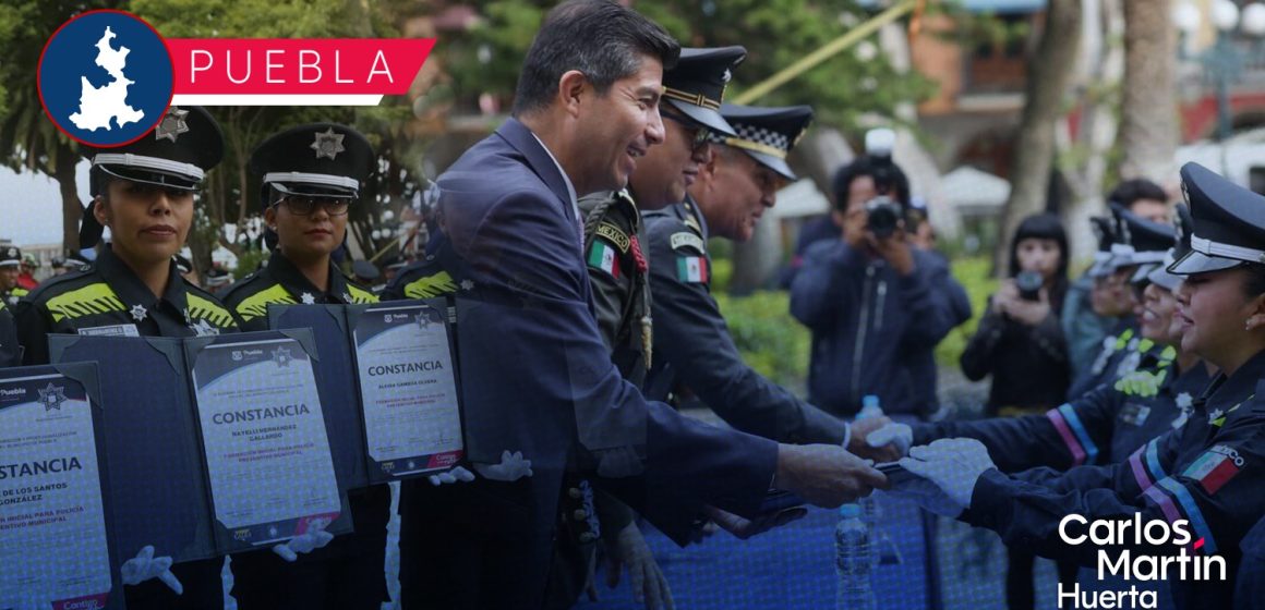 Puebla capital tiene 46 nuevos policías municipales