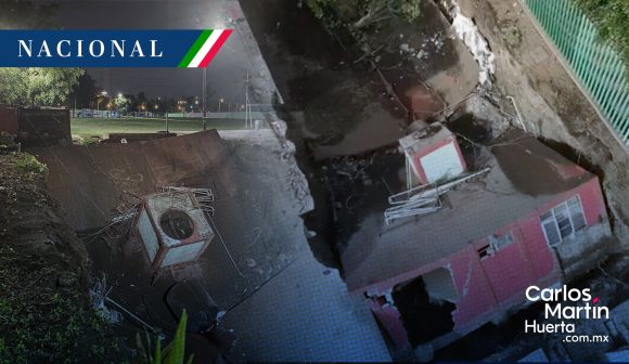 Socavón CDMX Socavón provoca desplome de gimnasio en la Gustavo A. Madero de CDMX