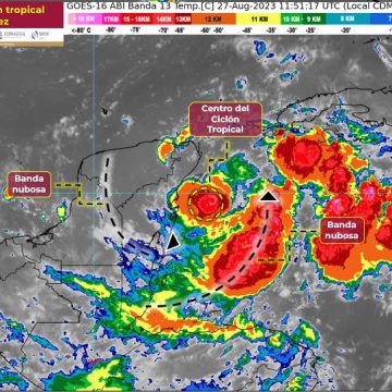 Depresión tropical Diez generará lluvias muy fuertes en el sureste mexicano