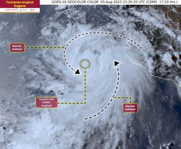 Tormenta tropical Eugene provocará fuertes lluvias