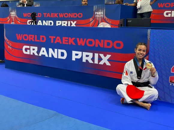 clau La poblana Claudia Romero se colgó medalla de oro en el Grand Prix de Para Taekwondo París 2023
