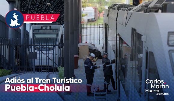 ¡Se acabó! Retiran vagones del Tren Turístico Puebla-Cholula para su venta