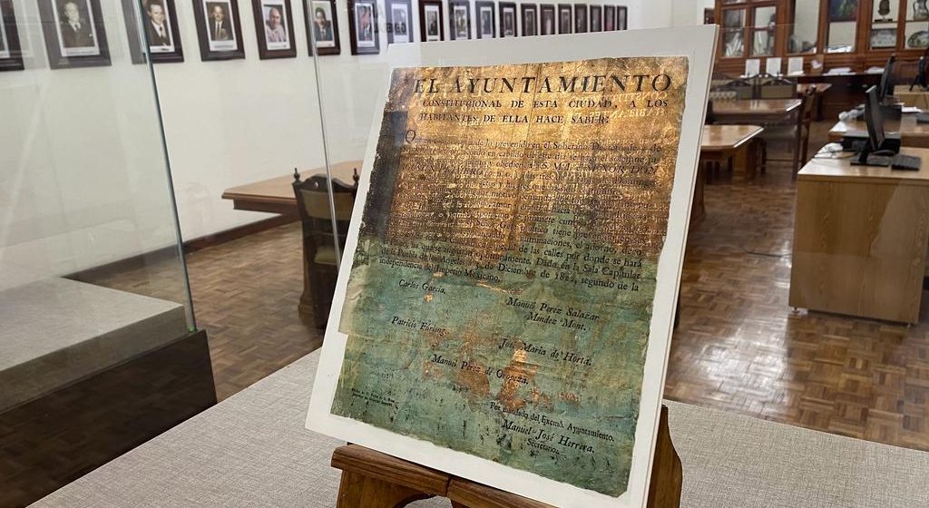 Lista la exposición de documentos históricos “de la independencia al primer imperio de México”