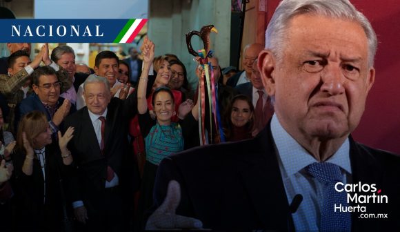 AMLO - INE - Bastón de Mando AMLO critica al INE por obligarlo a bajar foto de la entrega del bastón de mando