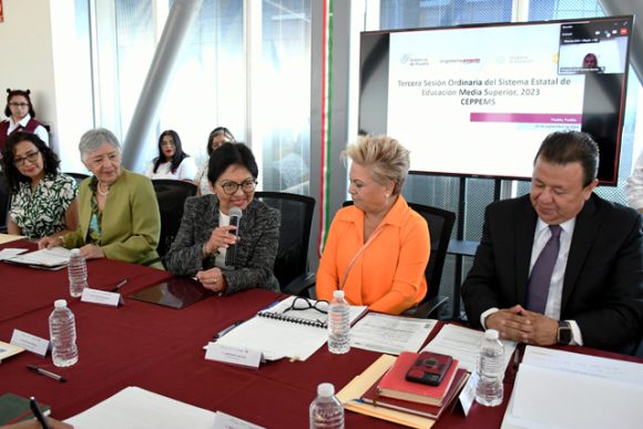A_SesionSEP_1 (1) BUAP, sede de la tercera sesión ordinaria del Sistema Estatal de Educación Media Superior 2023