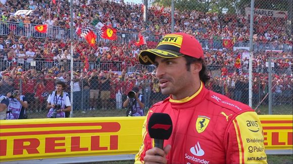 Carlos Sainz se lleva la pole en Monza; Checo Pérez largará en tercera fila    