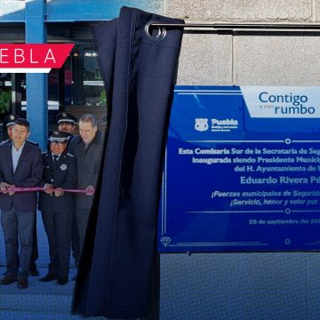 Con inversión de 22.4 mdp inaugura Eduardo Rivera la Comisaría Sur