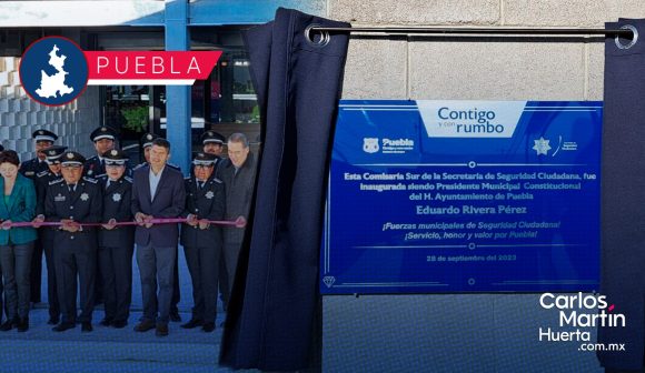 Con inversión de 22.4 mdp inaugura Eduardo Rivera la Comisaría Sur