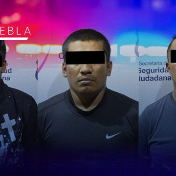 Con armas y drogas, detienen a tres sujetos en Xonaca