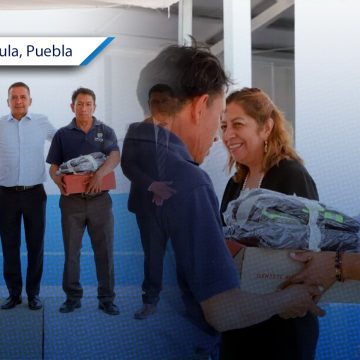Entregan uniformes a Personal de la Secretaría de Servicios Públicos en San Andrés Cholula