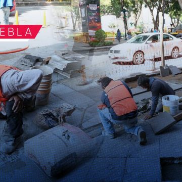 Colocarán tres nuevas fuentes frente a Palacio Municipal de Puebla