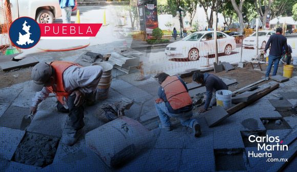 Colocarán tres nuevas fuentes frente a Palacio Municipal de Puebla