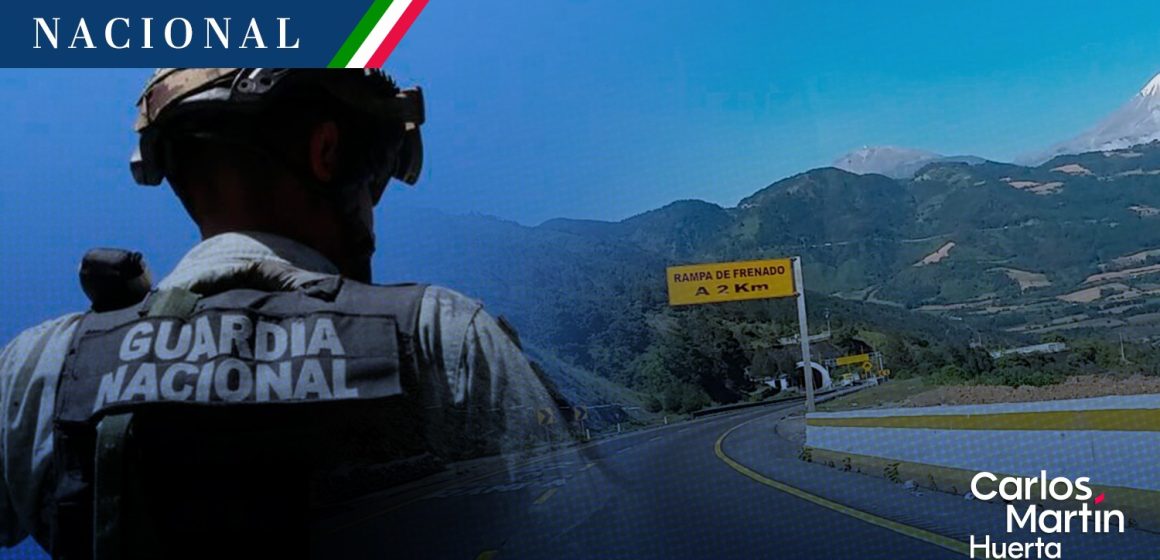 Guardia Nacional reforzará con drones y personal la carretera Puebla-Veracruz