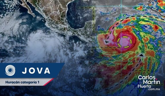 Jova se intensifica y se convierte en huracán categoría 1