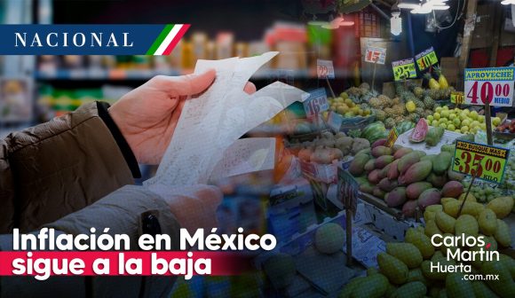 Inflación - agosto Inflación en México sigue a la baja, se ubicó en 4.64% durante agosto