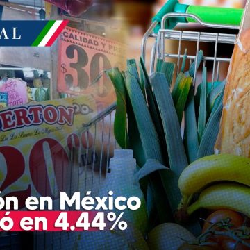 Inflación en México se ubicó en 4.44% la primera quincena de septiembre