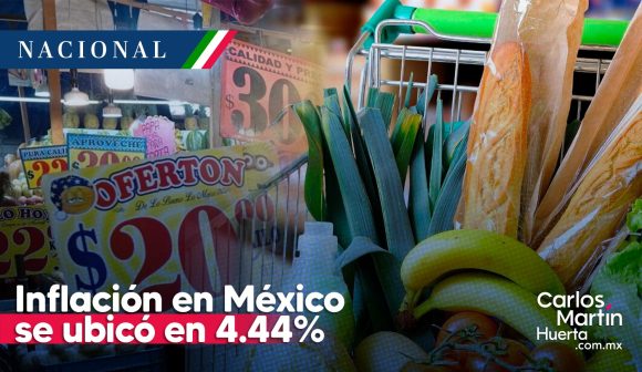 Inflación en México se ubicó en 4.44% la primera quincena de septiembre