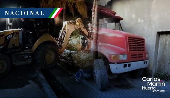 Con maquinaria derriban oficina del MP en Tierra Caliente de Guerrero