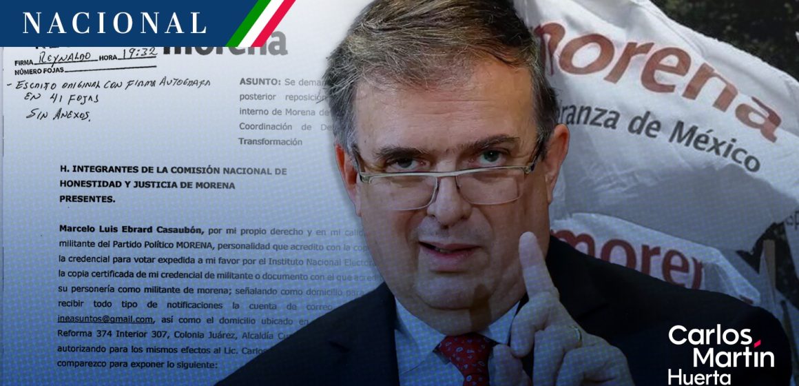 Marcelo Ebrard impugna proceso interno de Morena