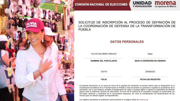 Se registra Olivia Salomón como candidata de la 4T