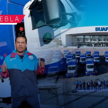 Renuevan camiones de basura en la Ciudad de Puebla; entregan 41 nuevos vehículos