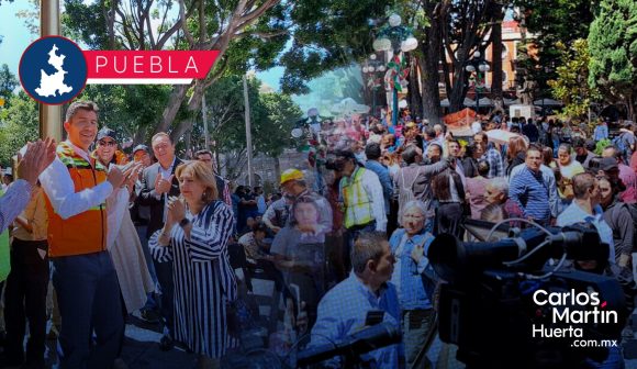 Realizan con éxito simulacro del 19S en el Centro Histórico de Puebla   