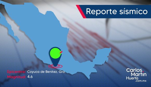 Sismo magnitud 4.6 se registró en las costas de Guerrero
