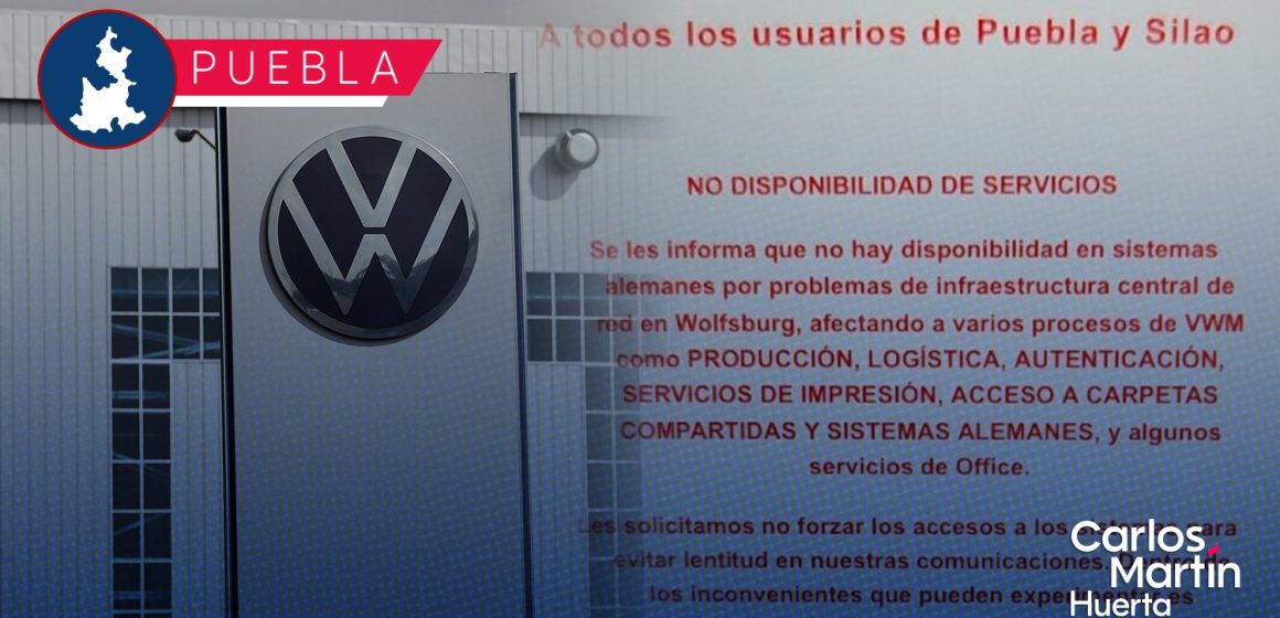 Volkswagen México tiene paralizadas sus operaciones por fallo informático