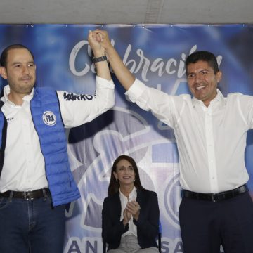 Marko Cortés respalda la candidatura de Eduardo Rivera a la gubernatura de Puebla