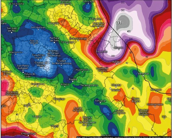 Entra frente frío número 4 al estado de Puebla