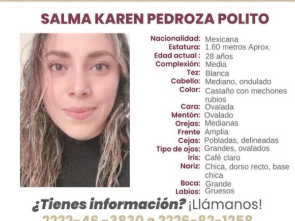 Desaparece mujer 28 años, embarazada de nueves meses en Puebla