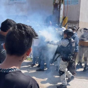 Guardia Nacional y antorchistas se dan con todo en Puebla