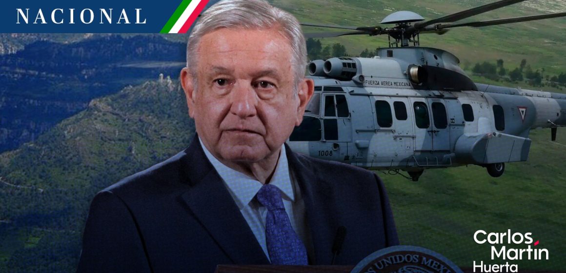 Por mal tiempo, accidente de helicóptero donde murieron tres militares en Durango: AMLO
