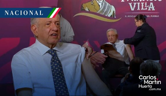AMLO - vacunación AMLO se vacuna contra influenza y COVID-19