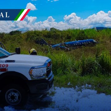 (VIDEO) Avioneta aterriza de emergencia en aeropuerto El Lencero, en Veracruz